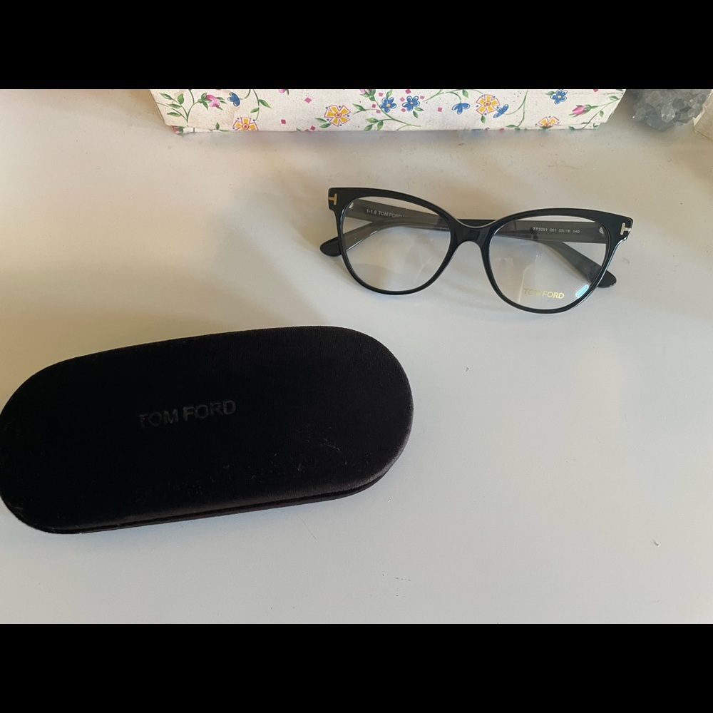 Black Tom Ford Cat eye opticals